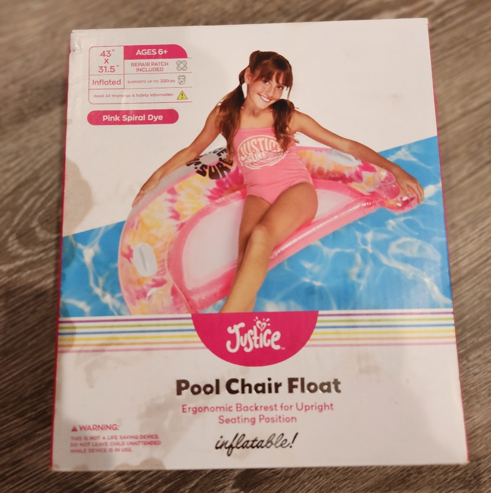 Justice Pink Pool Chair Float